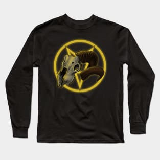 Goat Head Pentagram Long Sleeve T-Shirt